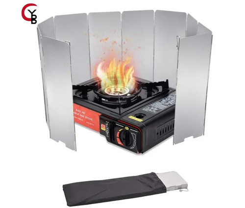 Aluminium camping stove - aluminium,