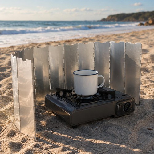Foldable stove wind shield - stove,