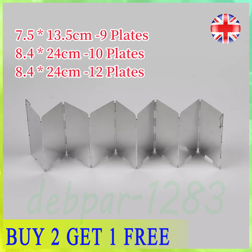 Stove wind shield plates - shield, 9-12