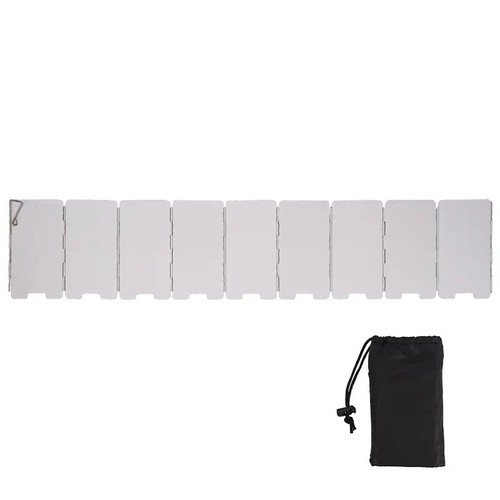 Foldable stove wind shield - foldable,