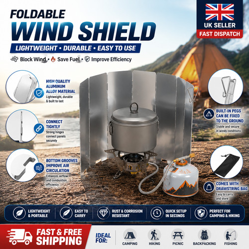 Stove wind shield 12plates - wind,