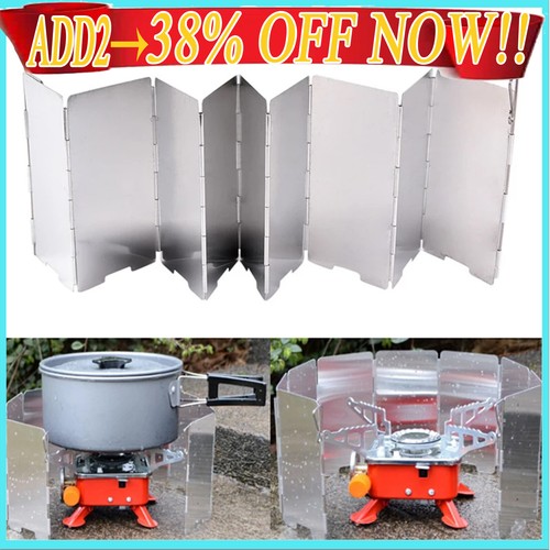 Stove wind shield plates - stove,
