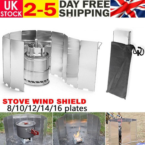 Camping stove wind shield - stove,